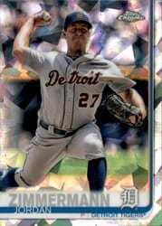 2019 Topps Chrome Sapphire Edition Base Set Jordan Zimmermann #249 card
