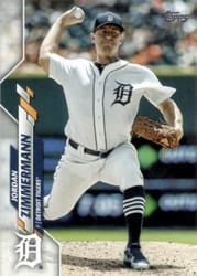 2020 Topps Base Set Jordan Zimmermann #294 card