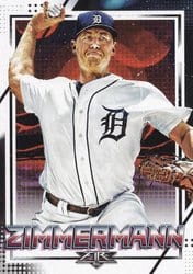 2020 Topps Fire Base Set Jordan Zimmermann #17 card