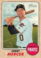 2017 Topps Heritage Base Set Jordy Mercer #270 card