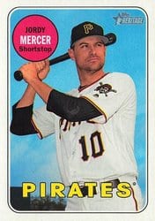 2018 Topps Heritage Base Set Jordy Mercer #156 card