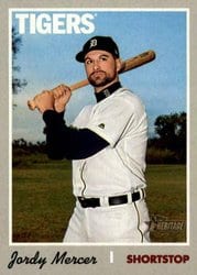 2019 Topps Heritage Base Set Jordy Mercer #656 card