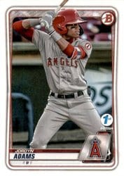 2020 Bowman 1st Edition Base Set Jordyn Adams #BFE-15 card