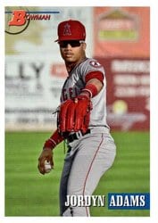 2021 Bowman Heritage Base Set Jordyn Adams #228 card