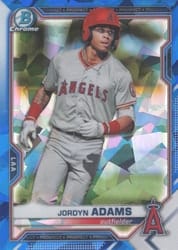 2021 Bowman Sapphire Edition Base Set Jordyn Adams #BCP-30 card