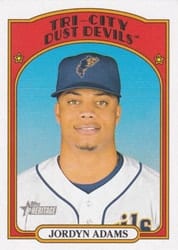 2021 Topps Heritage Minor League Base Set Jordyn Adams #20 card