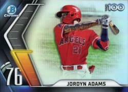 2022 Bowman Scouts' Top 100 Jordyn Adams #BTP-76 card