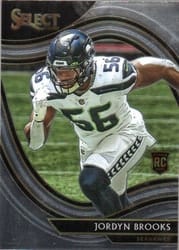 2020 Panini Select Base Set Jordyn Brooks #392 card