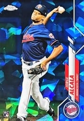 2020 Topps Chrome Update Sapphire Edition Base Set Jorge Alcala #U-44 card