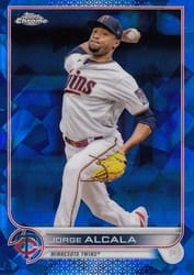 2022 Topps Chrome Update Sapphire Edition Base Set Jorge Alcala #US201 card