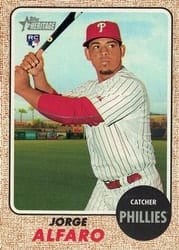 2017 Topps Heritage Base Set Jorge Alfaro #639b card