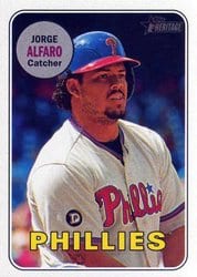 2018 Topps Heritage Base Set Jorge Alfaro #352 card