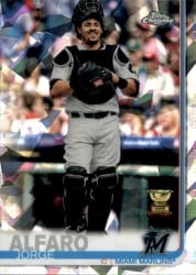 2019 Topps Chrome Sapphire Edition Base Set Jorge Alfaro #451 card