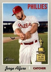 2019 Topps Heritage Base Set Jorge Alfaro #270 card