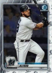 2020 Bowman Chrome Base Set Jorge Alfaro #40 card