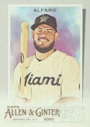 2020 Topps Allen & Ginter Base Set Jorge Alfaro #234 card