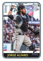 2020 Topps Big League Base Set Jorge Alfaro #118 card