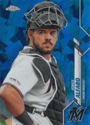 2020 Topps Chrome Sapphire Edition Base Set Jorge Alfaro #88 card