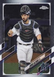 2021 Topps Chrome Base Set Jorge Alfaro #25 card