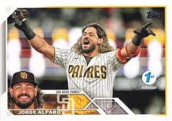 2023 Topps 1st Edition Base Set Jorge Alfaro #46 card