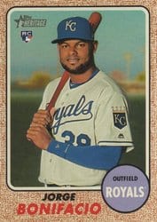 2017 Topps Heritage Base Set Jorge Bonifacio #559 card