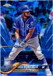 2018 Topps Chrome Sapphire Edition Base Set Jorge Bonifacio #373 card