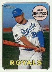 2018 Topps Heritage Base Set Jorge Bonifacio #459 card