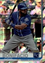 2019 Topps Chrome Sapphire Edition Base Set Jorge Bonifacio #427 card