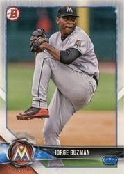 2018 Bowman Draft Base Set Jorge Guzman #BD-66 card