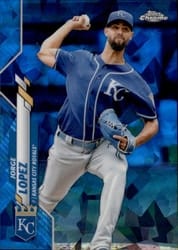2020 Topps Chrome Update Sapphire Edition Base Set Jorge Lopez #U-207 card