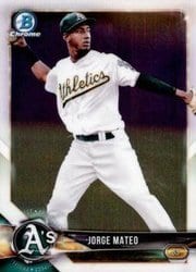 2018 Bowman Chrome Prospects Jorge Mateo #BCP95 card