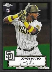 2021 Topps Chrome Platinum Anniversary Base Set Jorge Mateo #84 card