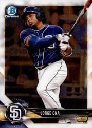 2018 Bowman Chrome Prospects Jorge Ona #BCP105 card