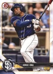 2018 Bowman Prospects Jorge Ona #BP105 card