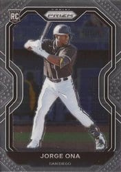 2021 Panini Prizm Base Set Jorge Ona #209 card
