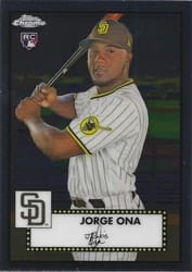 2021 Topps Chrome Platinum Anniversary Base Set Jorge Ona #113 card