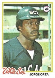 1978 Topps Base Set Jorge Orta #42 card