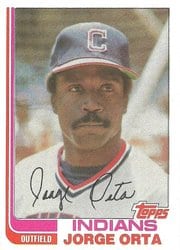1982 Topps Base Set Jorge Orta #26 card