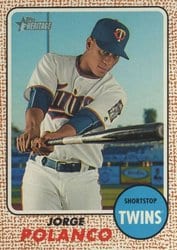 2017 Topps Heritage Base Set Jorge Polanco #32 card