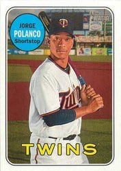 2018 Topps Heritage Base Set Jorge Polanco #207 card