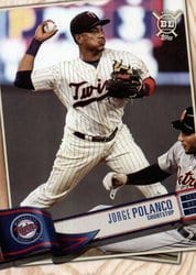 2019 Topps Big League Base Set Jorge Polanco #315 card