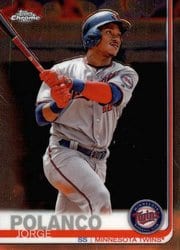 2019 Topps Chrome Base Set Jorge Polanco #81 card