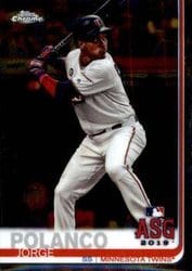 2019 Topps Chrome Update Base Set Jorge Polanco #74 card