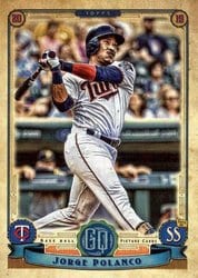 2019 Topps Gypsy Queen Base Set Jorge Polanco #113 card