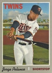 2019 Topps Heritage Base Set Jorge Polanco #379 card