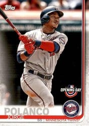 2019 Topps Opening Day Base Set Jorge Polanco #110 card