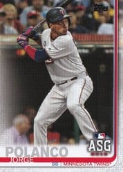 2019 Topps Update Base Set Jorge Polanco #US10 card