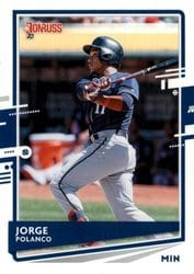 2020 Donruss Base Set Jorge Polanco #105 card