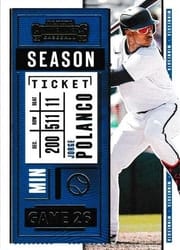 2020 Panini Contenders Base Set Jorge Polanco #83 card