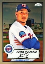 2021 Topps Chrome Platinum Anniversary Base Set Jorge Polanco #362 card